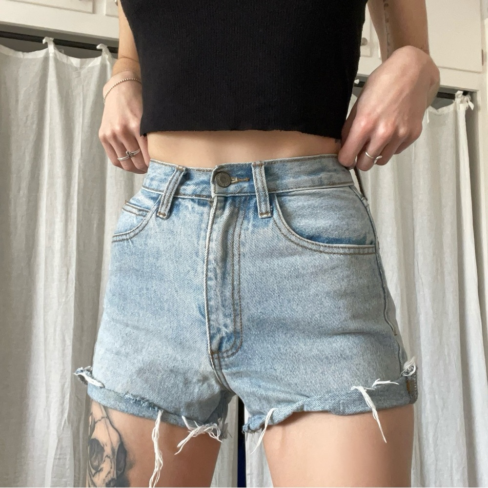 Ultra mini Denim High-Waisted Shorts